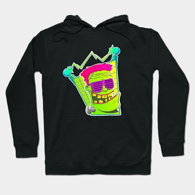 Punk Frankenstein Hoodie by Chris Nixt